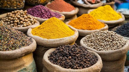 Spices include cumin, curry, cloves, cinnamon