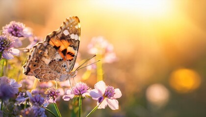 Obraz premium butterfly on flower