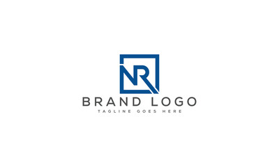 letter NR logo design vector template design for brand.