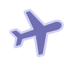 Fototapeta premium Airplane Travel Sticker