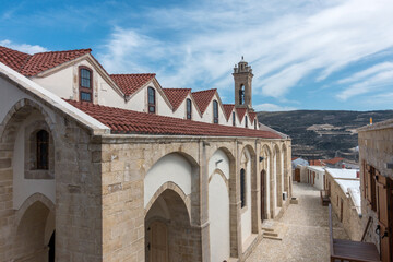 Fototapeta premium Church at Timios Stavros Monastery in Omados village, Limassol District, Cyprus