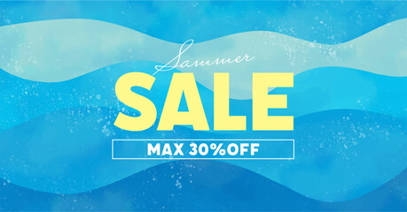 夏のセール広告素材 © ひとかけ