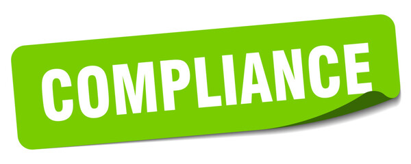 COMPLIANCE sticker