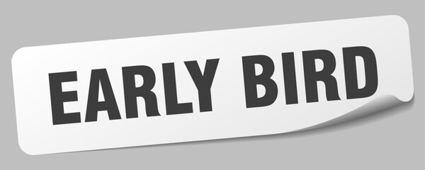 EARLY BIRD sticker