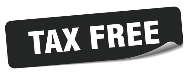 TAX FREE sticker