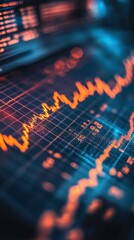 Historical stock price chart with long-term trend