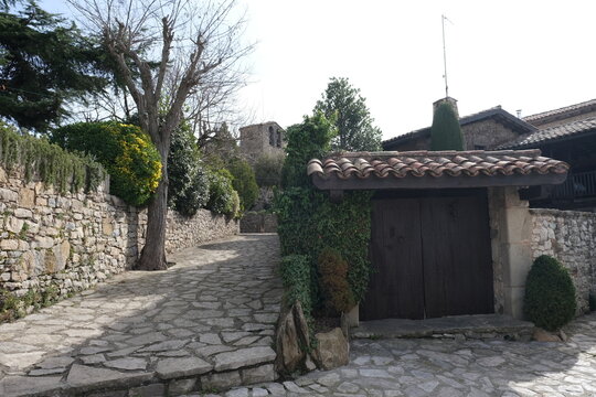 house, architecture, stone, building, garden, old, europe, ancient,  wall, path, religion, street, summer, temple, travel, church, castle, home, tourism, village, rock, tree, spain, catalonia