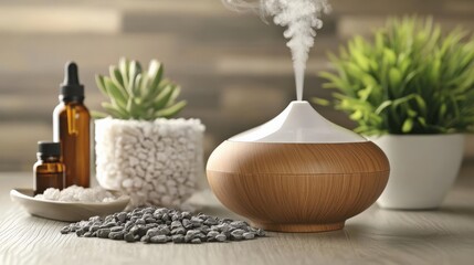 Essential Oils Diffuser for Relaxation and Beauty Treatments