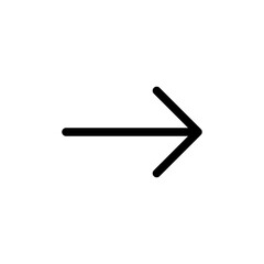 Straight Right Arrow Icon