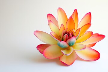 Fototapeta premium close-up of tropical flower isolated on white background