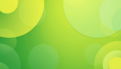 Vibrant background featuring interlocking circles in a blend of green and yellow shades with a smooth texture