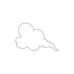 Smoke line icon