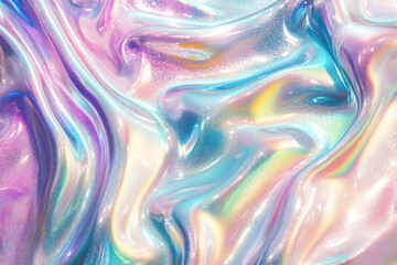 Obraz premium Iridescent pastel abstract texture with shimmering colors