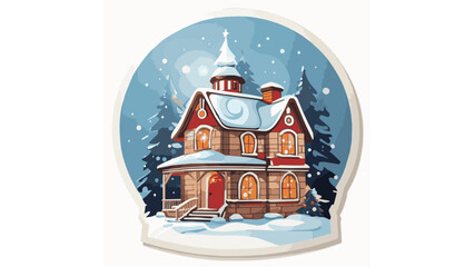 A house with cypress trees