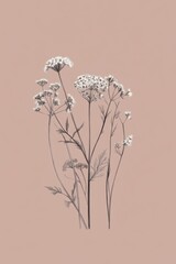 Naklejka premium PANTONE 17-1230 Mocha Mousse Abstract Minimalist Art Decor Print Design Background Wallpaper Inspiration