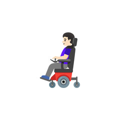 Person in Motorized Wheelchair
