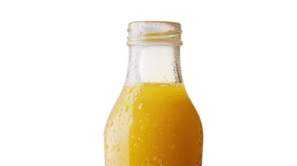 A Refreshing Glass Bottle of Fresh Orange Juice Perfect for Morning Routines and Healthy Living.