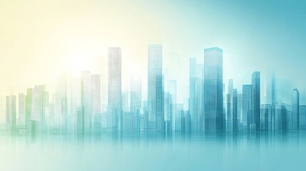 Futuristic Cityscape with Advanced Technology Elements