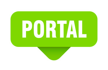 PORTAL banner, button, label, sign