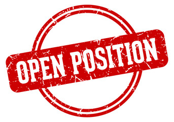 OPEN POSITION stamp