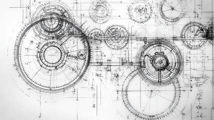 Naklejka premium Masterpiece of Mechanics: A Glimpse into Horological Art