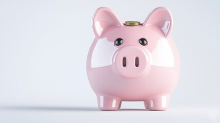 Pink Piggy Bank Savings Investment Finance Money