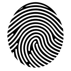 Intricate Fingerprint Icon for Security and Identity