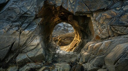 Fototapeta premium Big rocks piled up and waterlogged, very beautiful. Mountain