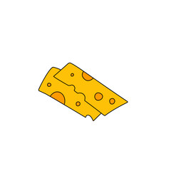cheese slice vector