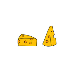 cheese slice vector