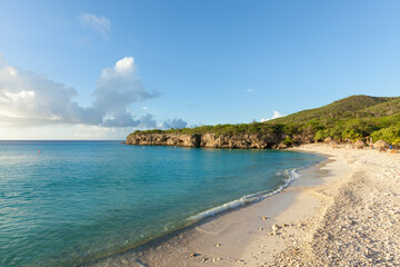 Grote Knip or Kenepa Grandi beach in the North of Curacao