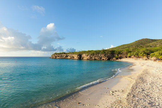 Grote Knip or Kenepa Grandi beach in the North of Curacao