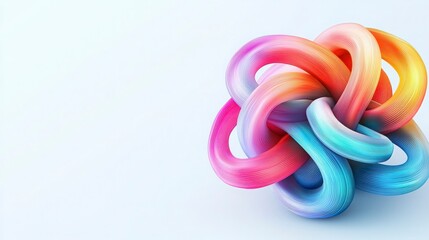 Fototapeta premium Abstract Colorful Knot