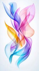 Fototapeta premium Abstract Colorful Swirls.
