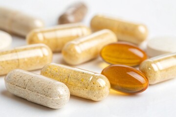 Food isolated on white background