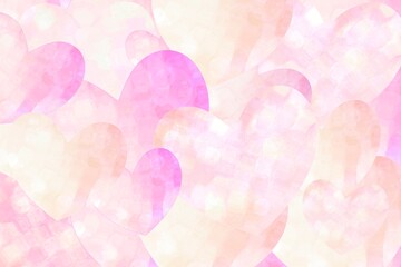 バレンタインのハート背景