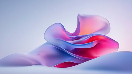 Obraz premium Abstract Purple and Pink Fluid Forms