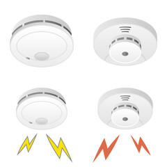 シンプルなイラスト_火災警報器セット