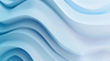Fototapeta premium A 3D wavy background with blue and white gradients is used to create a sense of technology and modernity for the conference