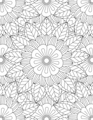 Flower Coloring Pages & Books for Adult