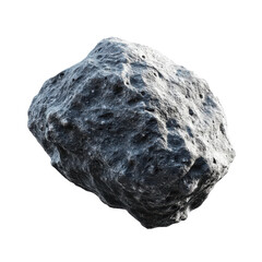 Obraz premium Asteroid Isolated on White Background for Educational and Scientific Use Transparent Background