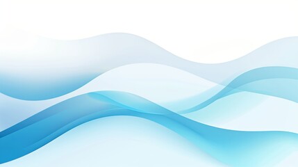 Fototapeta premium A 3D wavy background with blue and white gradients is used to create a sense of technology and modernity for the conference