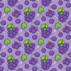 Whimsical Grape Patterns Full of Style