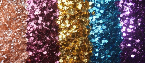 Colorful glitter sparkle wallpaper design perfect for social media backgrounds and creative projects. Bright hues enhance visual appeal.