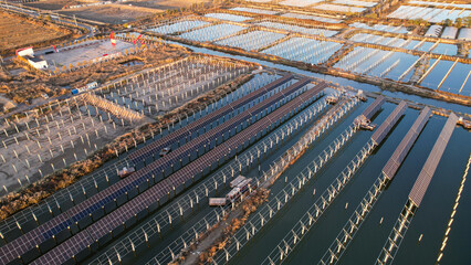 Drones capture on-site construction of photovoltaic panels
