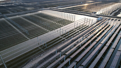 Drones capture on-site construction of photovoltaic panels