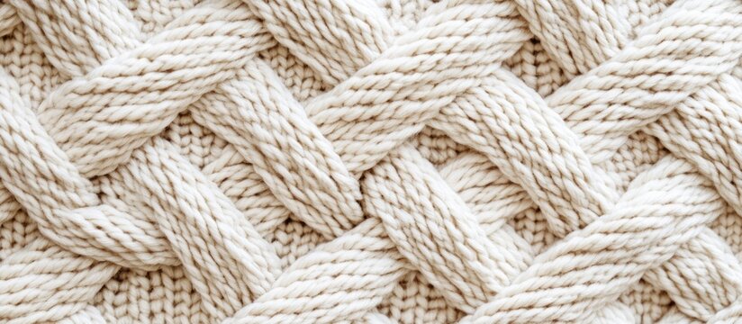 Handmade macrame braiding pattern with cotton threads showcasing eco-friendly contemporary design for DIY natural home decor projects