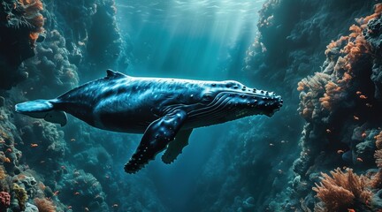 Fototapeta premium The Marvel of the Ocean's Cinema.