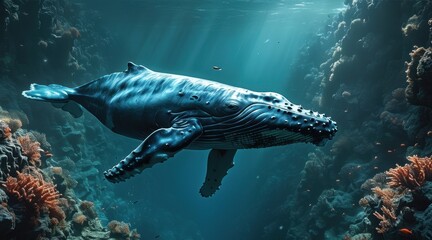 Fototapeta premium The Marvel of the Ocean's Cinema.