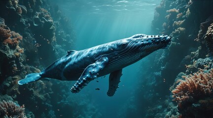 Fototapeta premium The Marvel of the Ocean's Cinema.